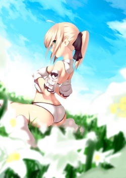 yande 197965 fate stay_night fate unlimited_codes onsen_(artist) pantsu saber saber_lily